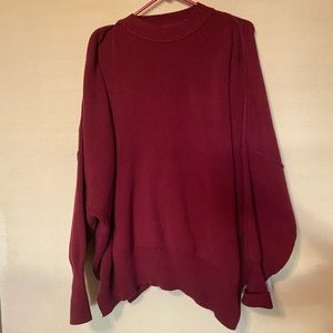free people pomegranate sweater